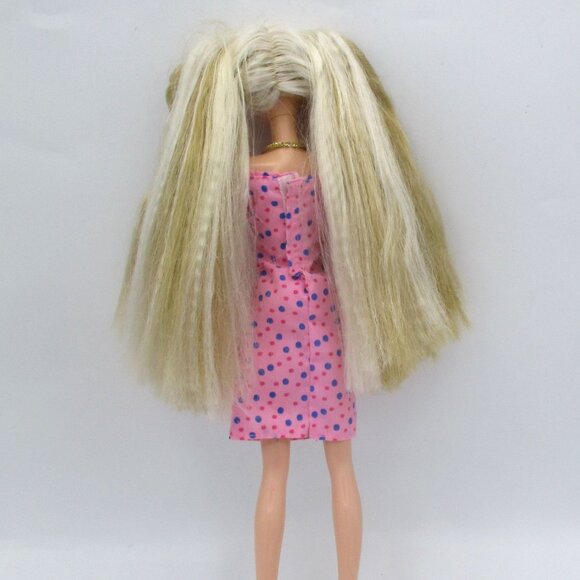 Vtg 1998 Mattel Barbie Generation Girl Toni Doll Pink Polka Dot Dress & Blue Sho - Picture 4 of 6